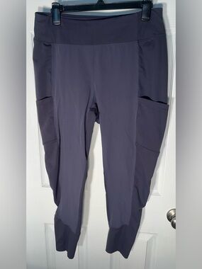 REI Women’s Large L All Weather Hiking Pants Leggings Pockets Nylon Blend